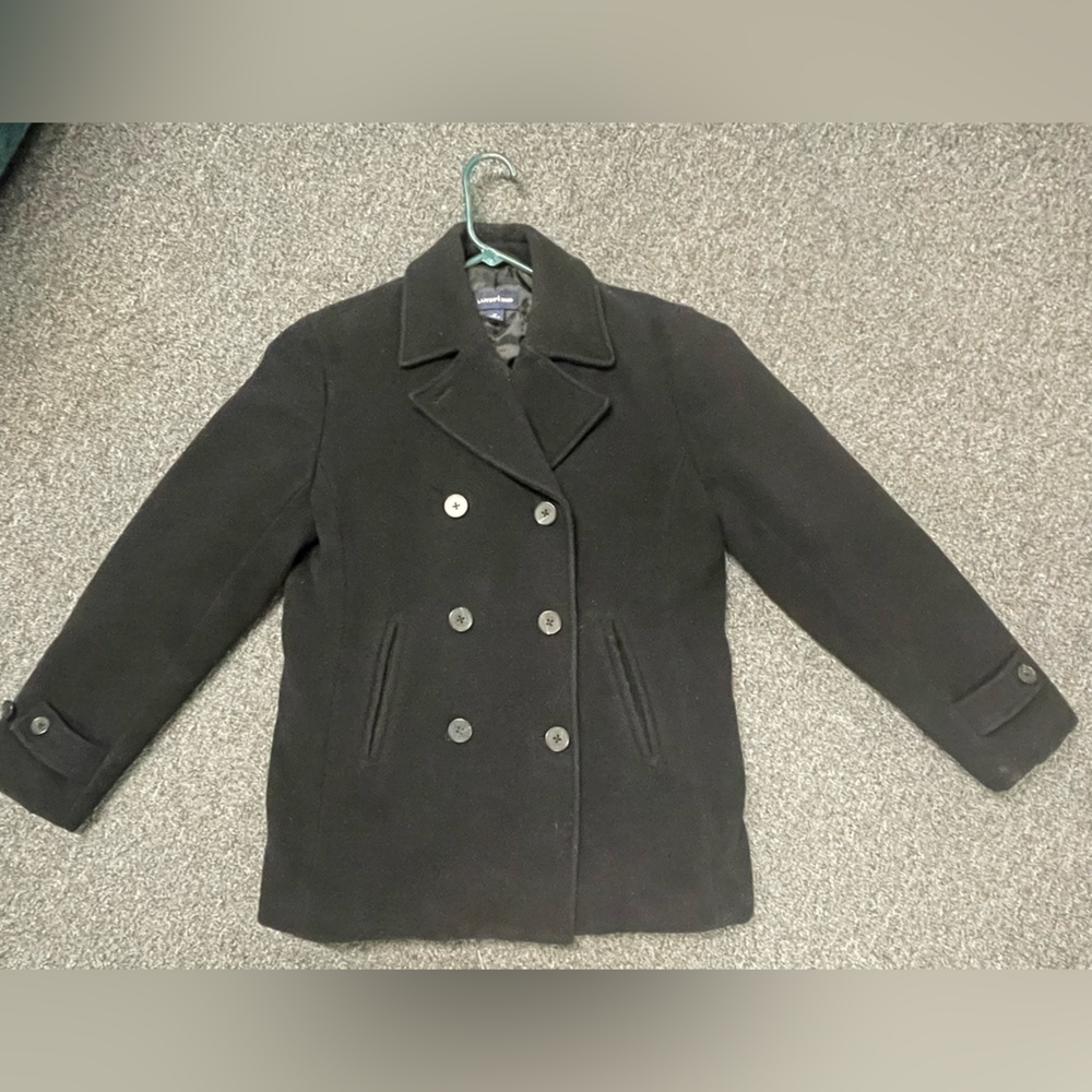 Women's Petite Land's End Wool Pea Coat